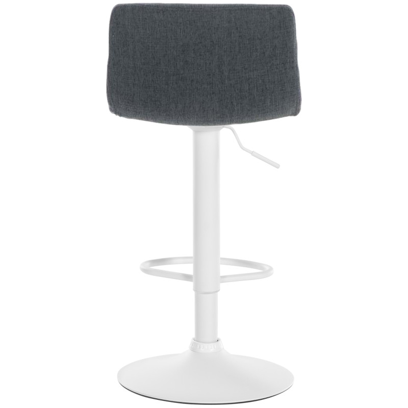 Tabouret de bar Hoover tissu W gris foncé