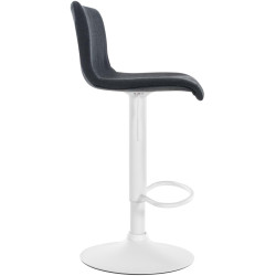 Tabouret de bar Hoover tissu W noir