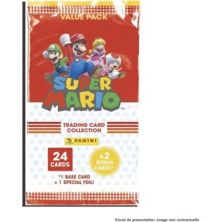 Jeu de cartes - PANINI - Super Mario Trading Cards - Collection de 252 cartes dont 18 en or et 18 en argent