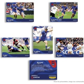 Collection officielle de stickers et de cartes RUGBY EDF - Blister 12+1 pochettes PANINI