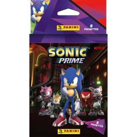 8 pochettes de stickers - PANINI - SONIC PRIME (NETFLIX)