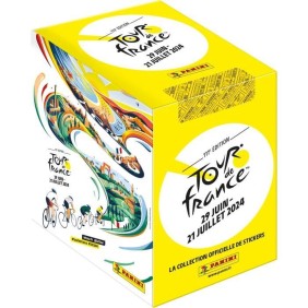 Boîte stickers - PANINI - Collection officielle Tour de France 2024 - Contient 36 pochettes de 5 stickers