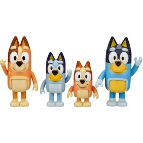 Coffret de 4 figurines de la famille de Bluey - MOOSE TOYS