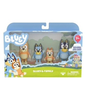 Coffret de 4 figurines de la famille de Bluey - MOOSE TOYS