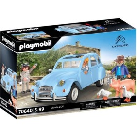 PLAYMOBIL - 70640 - Citroën 2CV - Classic Cars - Véhicule miniature - Blanc - 5 ans et plus