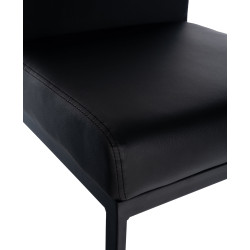 Tabouret de bar Hopewell similicuir B noir