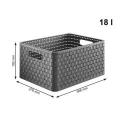 Étagère Rotho Country Anthracite polypropylène Plastique