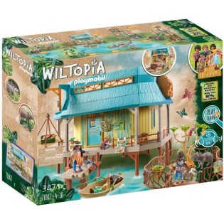 PLAYMOBIL - 71007 - Wiltopia - Centre de soins pour animaux - Matériaux recyclés ou biosourcés