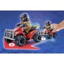 PLAYMOBIL - 71090 - Pompier et quad - Enfant 4 ans - Playmobil City Action - Plastique - Bleu