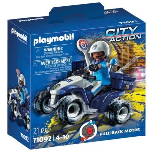 PLAYMOBIL - 71092 - Policier et quad