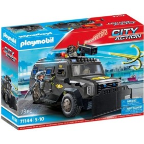 PLAYMOBIL - Véhicule d'intervention des forces spéciales - Les policiers - City Action- Unité d'élite