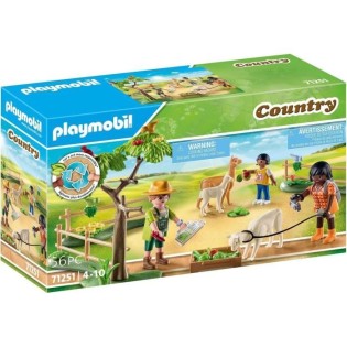 PLAYMOBIL - 71251 - Country La Ferme - Enclos a alpagas et randonneurs