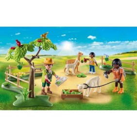 PLAYMOBIL - 71251 - Country La Ferme - Enclos a alpagas et randonneurs