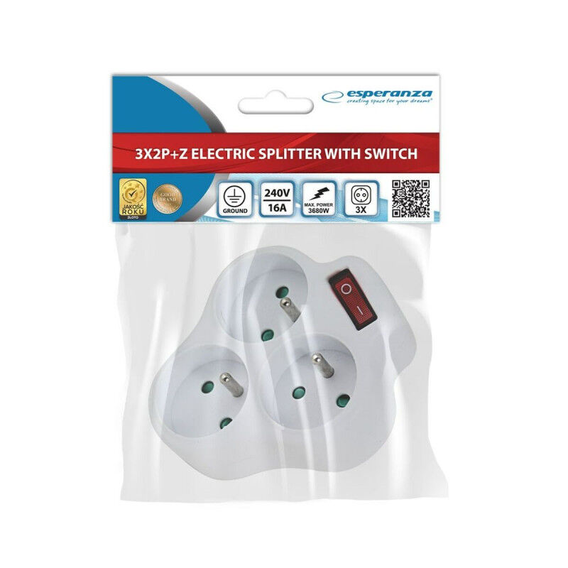 Multiprise Esperanza ELK304W 3 Prises