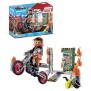 PLAYMOBIL - 71256 - Starter Pack Cascadeur - Moto Rutilante - Rampe de Feu