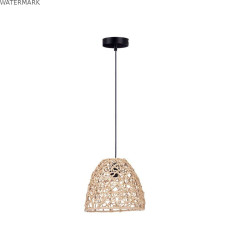 Suspension Naturel Rotin conique 25 x 21 x 25 cm (2 Unités)