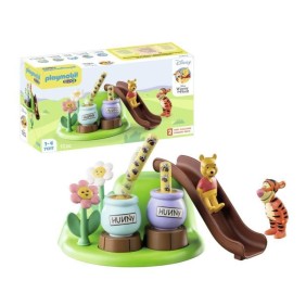 PLAYMOBIL 1.2.3 71317 Winnie l'ourson et Tigrou avec jardin d'abeilles - Disney