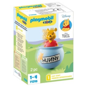 PLAYMOBIL 1.2.3 - 71318 - Winnie l'ourson et culbuto pot de miel - Disney - Pour les tout-petits 18-36 mois