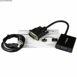 Adaptateur DVI-d vers VGA Startech DVI2VGAE             0,19 m Noir