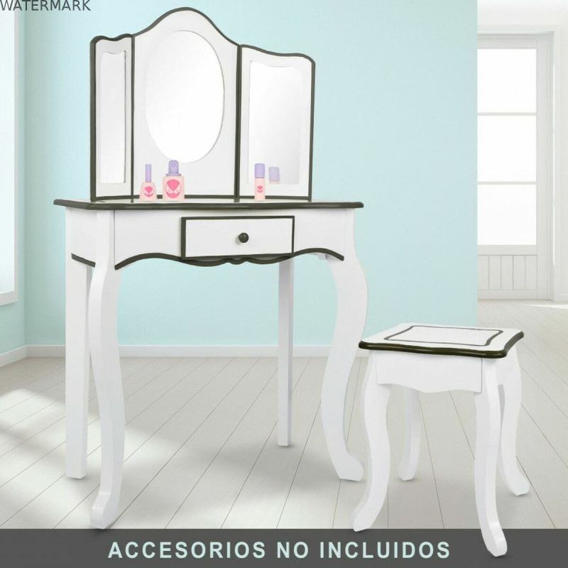 Coiffeuse avec Banc Colorbaby jouet Blanc Enfant 61 x 29 x 100 cm