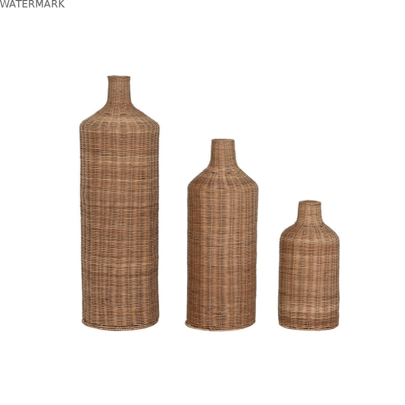 Ensemble de 3 Vases Home ESPRIT Marron Métal Naturel 25 x 25 x 82 cm (3 Pièces) Ensemble de 3 Vases Home ESPRIT Marron Métal Naturel 25 x 25 x 82 cm (3 Pièces)