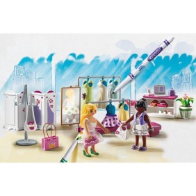 PLAYMOBIL Color : Boutique de mode - PLAYMOBIL 71372 - 82 pieces - Des 5 ans