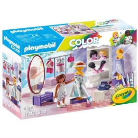 PLAYMOBIL Color : Atelier de styliste - PLAYMOBIL - Crée de nouvelles histoires a tes couleurs - Mixte - 5 ans