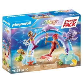 PLAYMOBIL 71379 Starter Pack Sirenes et arc-en-ciel - Magic - Jeu de rôle créatif - 46 pieces - Des 4 ans