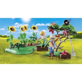 PLAYMOBIL 71380 Starter Pack Jardin potager, Country La vie a la ferme, Avec 2 personnages et accessoires, Des 4 ans