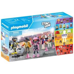 PLAYMOBIL - My Figures : Cascadeurs - Stunt Show - 74 pieces - Des 5 ans