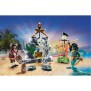 PLAYMOBIL - Pirate avec trésor - Pirates - Monstre homme serpent - Canon - 55 pieces - Des 4 ans