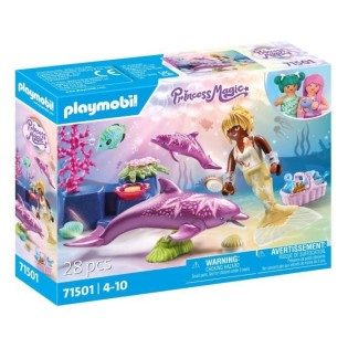 PLAYMOBIL 71501 Sirene avec dauphins