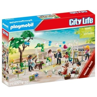 PLAYMOBIL - Cérémonie de mariage - City Life - Blanc - Des 4 ans