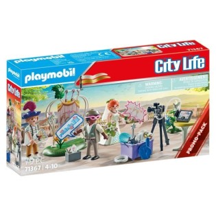 PLAYMOBIL - City life - Couple de mariés et appareil photo - Extérieur - Blanc - Des 4 ans