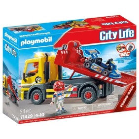 PLAYMOBIL - Dépanneuse avec quad - City Life - 2 personnages - Des 4 ans