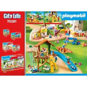 PLAYMOBIL - 70281 - Parc de jeux et enfants - City Life - Multicolore - Plastique