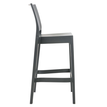 Ensemble de 4 tabourets de bar Maya gris foncé