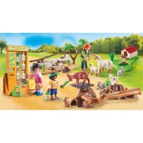 PLAYMOBIL - 71191 - Ferme pédagogique - Le parc animalier - Animaux domestiques - Family Fun - Country