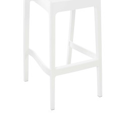 Ensemble de 4 tabourets de bar Maya blanc