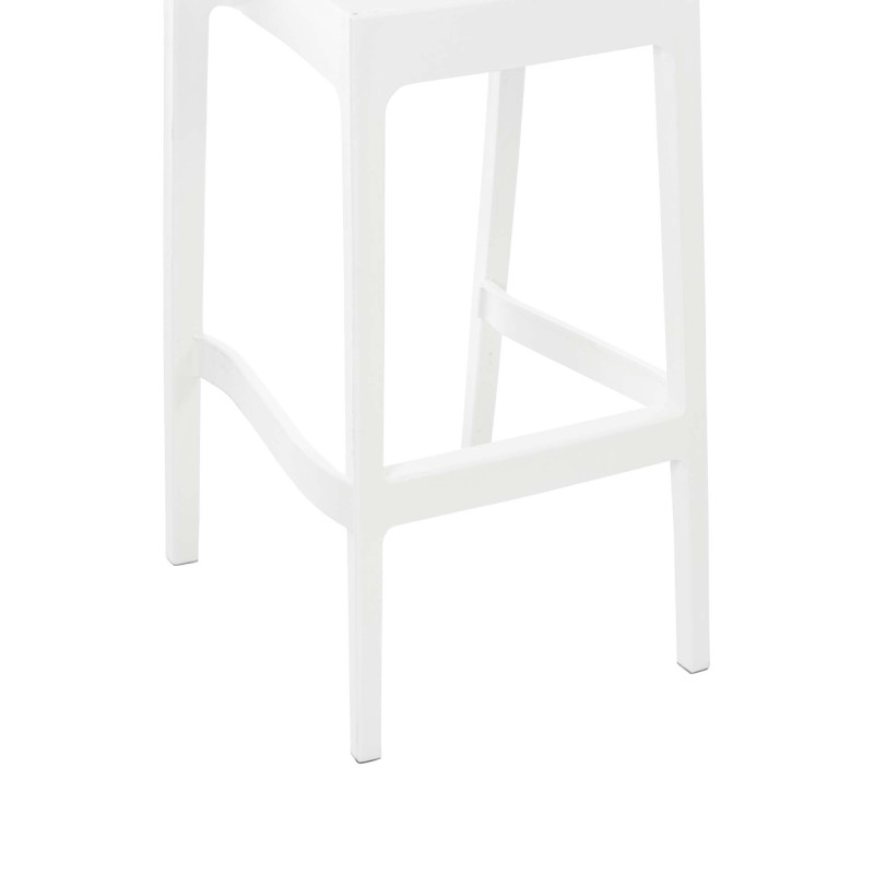 Ensemble de 4 tabourets de bar Maya blanc