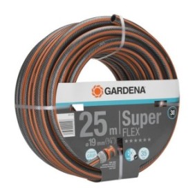 GARDENA Tuyau d'arrosage Premium SuperFLEX – Longueur 25m – Ш19mm – Anti noeud et indéformable – Garantie 30 ans (18113-20)