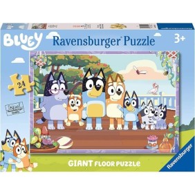 Puzzle Giant 24 pieces, Moment en famille/Bluey, Des3 ans, Aventure, 05622, Ravensburger