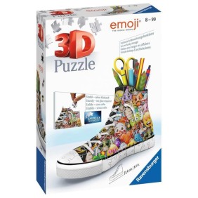 Pot a crayons Sneaker Emoji Puzzle 3D Ravensburger pour enfant des 8 ans