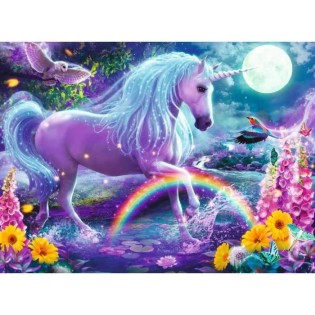 Puzzle enfant 100 pieces XXL - Licorne scintillante - Ravensburger