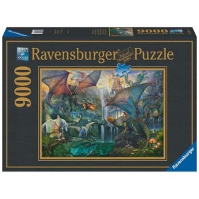 Puzzle 9000 pieces Ravensburger - La foret magique des dragons - Fantastique - Adulte