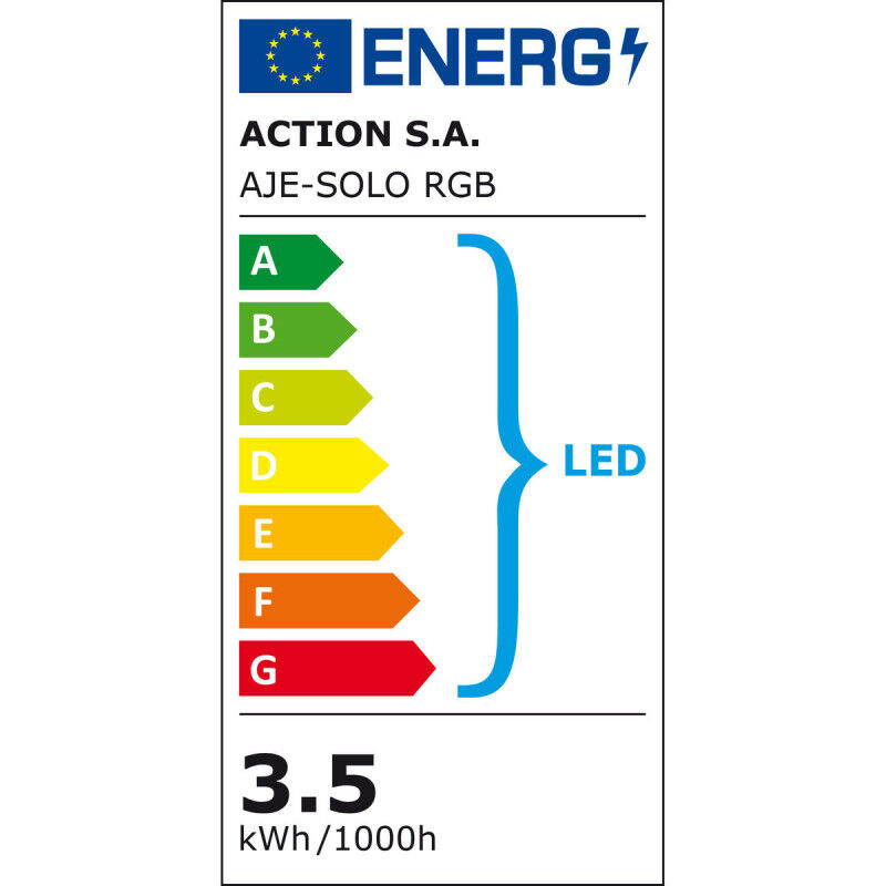 Lampe de bureau Activejet AJE-SOLO RGB Blanc Plastique 2,8 x 43,5 x 8 cm