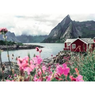 Puzzle 1000 pieces Reine, Lofoten, Norvege - Ravensburger - Puzzle Adulte - Paysage et nature - Multicolore