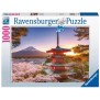 Puzzle 1000 pieces Cerisiers en fleurs du Mont Fuji - Ravensburger - Paysages