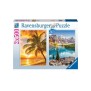 Puzzle 2x500 pieces - Plage et montagnes - Ravensburger - Pour adultes et adolescents des 10 ans