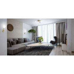 Applique Murale Activejet Blanc Doré Métal verre 40 W 40 x 12 x 20 cm (1 Pièce)